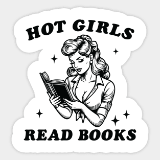 Hot girls read book Sticker